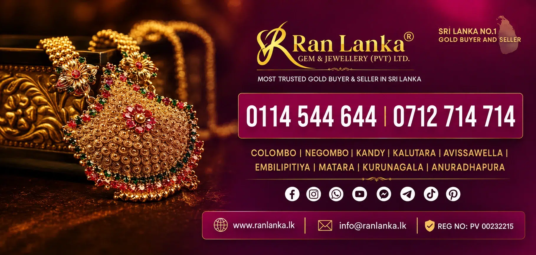 Contact Ran Lanka Gold Buyer