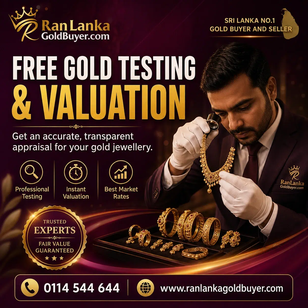 Free Gold Testing and Valuation