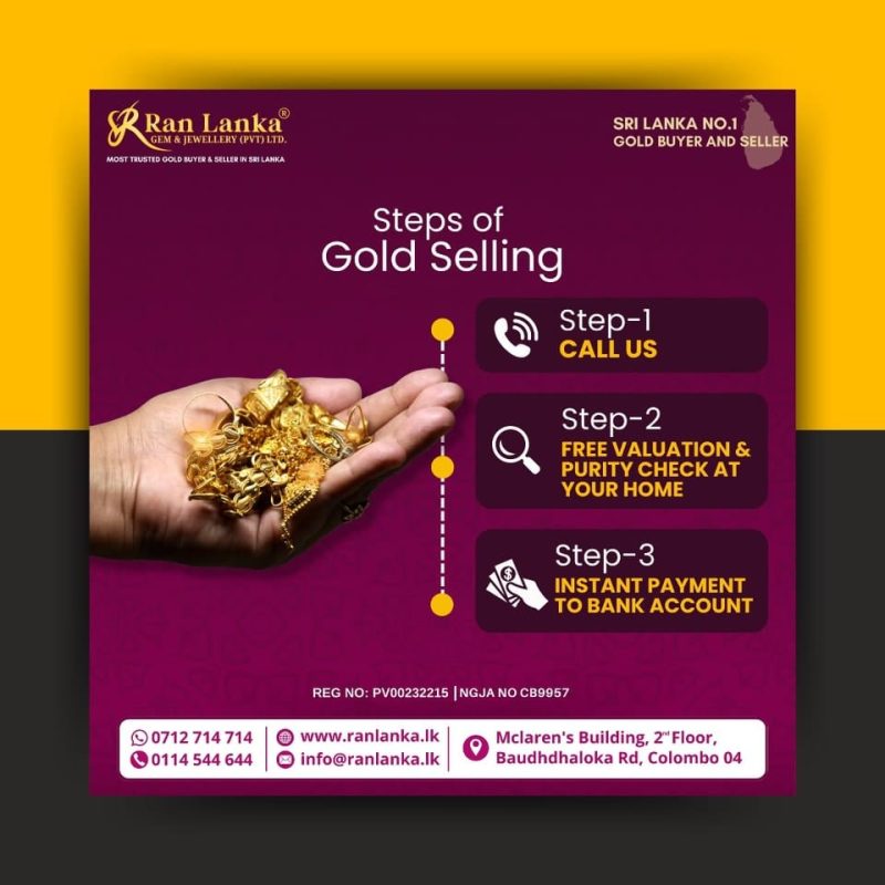 ran lanka gold buyging steps